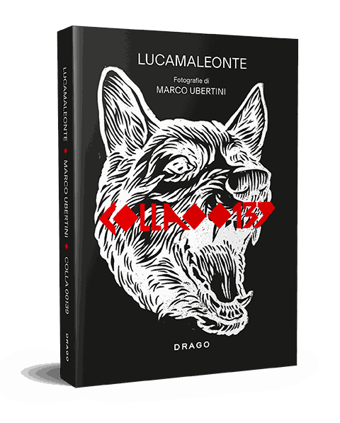 Lucamaleonte Colla 00139 book cover with stylized wolf illustration by Marco Ubertini