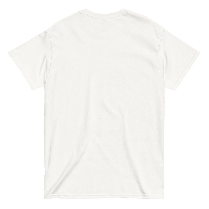 White Design Won't Save the World t-shirt made of 100% cotton with classic boxy fit and double-needle stitching
