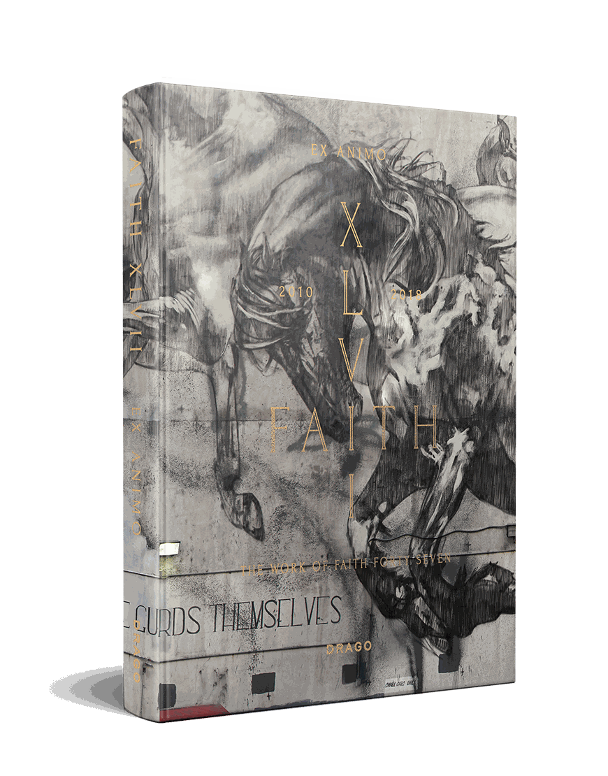 Faith XLVII Ex Animo hardcover art monograph featuring murals and street art by Faith XLVII