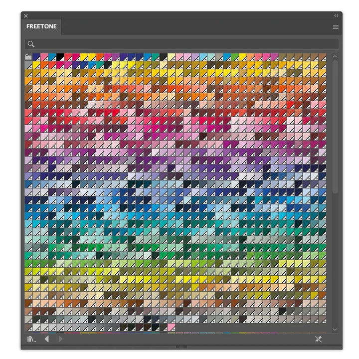 KANTONE® by Kittesencula FREETONES free color palette plugin for Adobe with 1280 Pantone-like colors