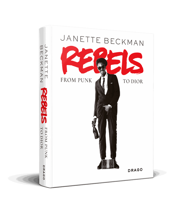 Janette Beckman Rebels hardcover book from punk to Dior with black and white photo on cover