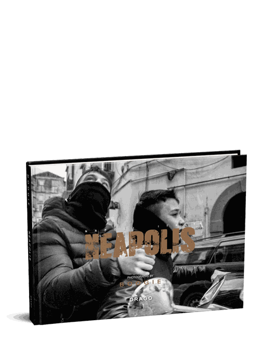 Boogie Neapolis hardcover photography book black and white street photos of Naples urban life
