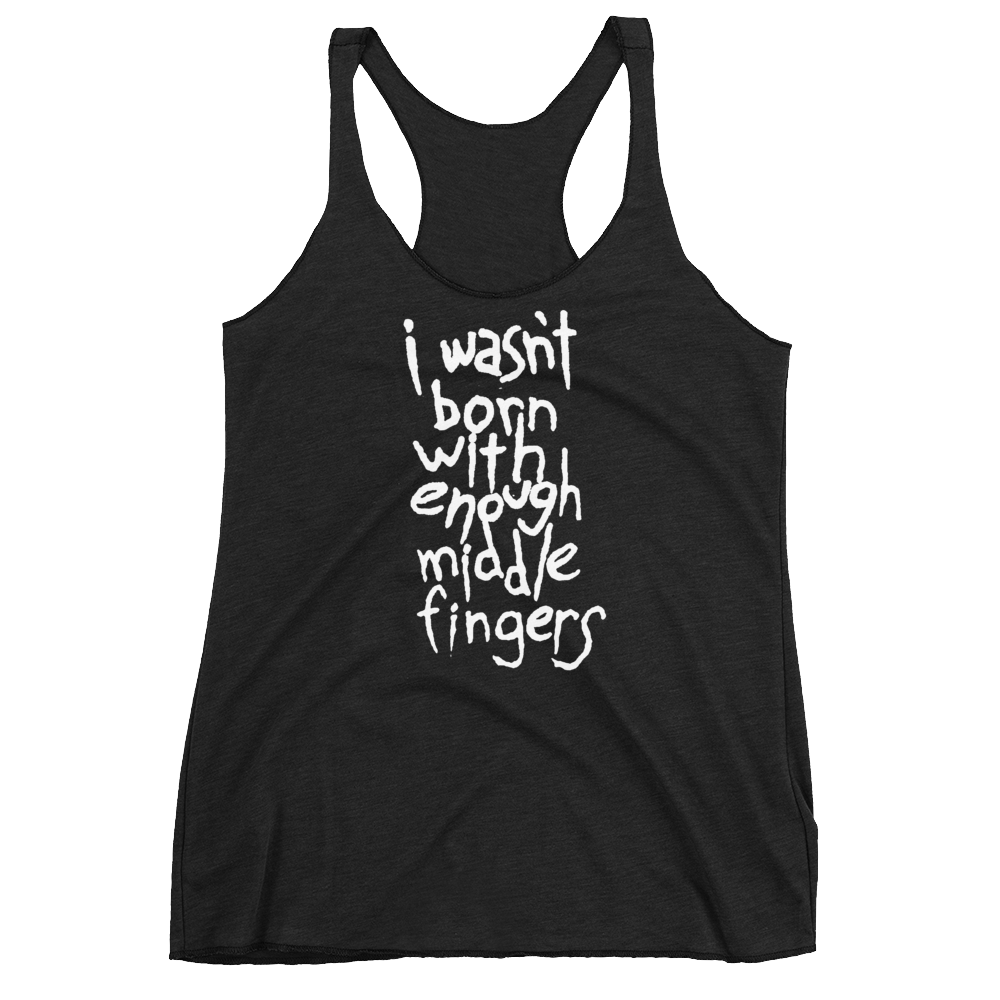 Kittesencula "Middle finger" Racerback Tank