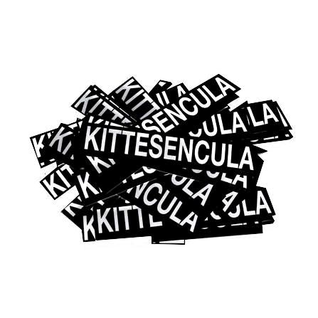 Kittesencula Black Stickers Pack (50) - KITTESENCULA Ltd.