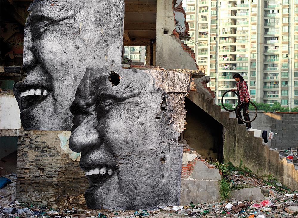 JR Wrinkles of the city Shanghai Drago Kittesencula