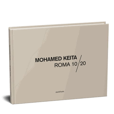 Mohamed Keita photography book Roma 10/20 hardcover cover in beige with black text
