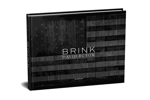 David Butow Brink book cover featuring dark American flag design with title and author name