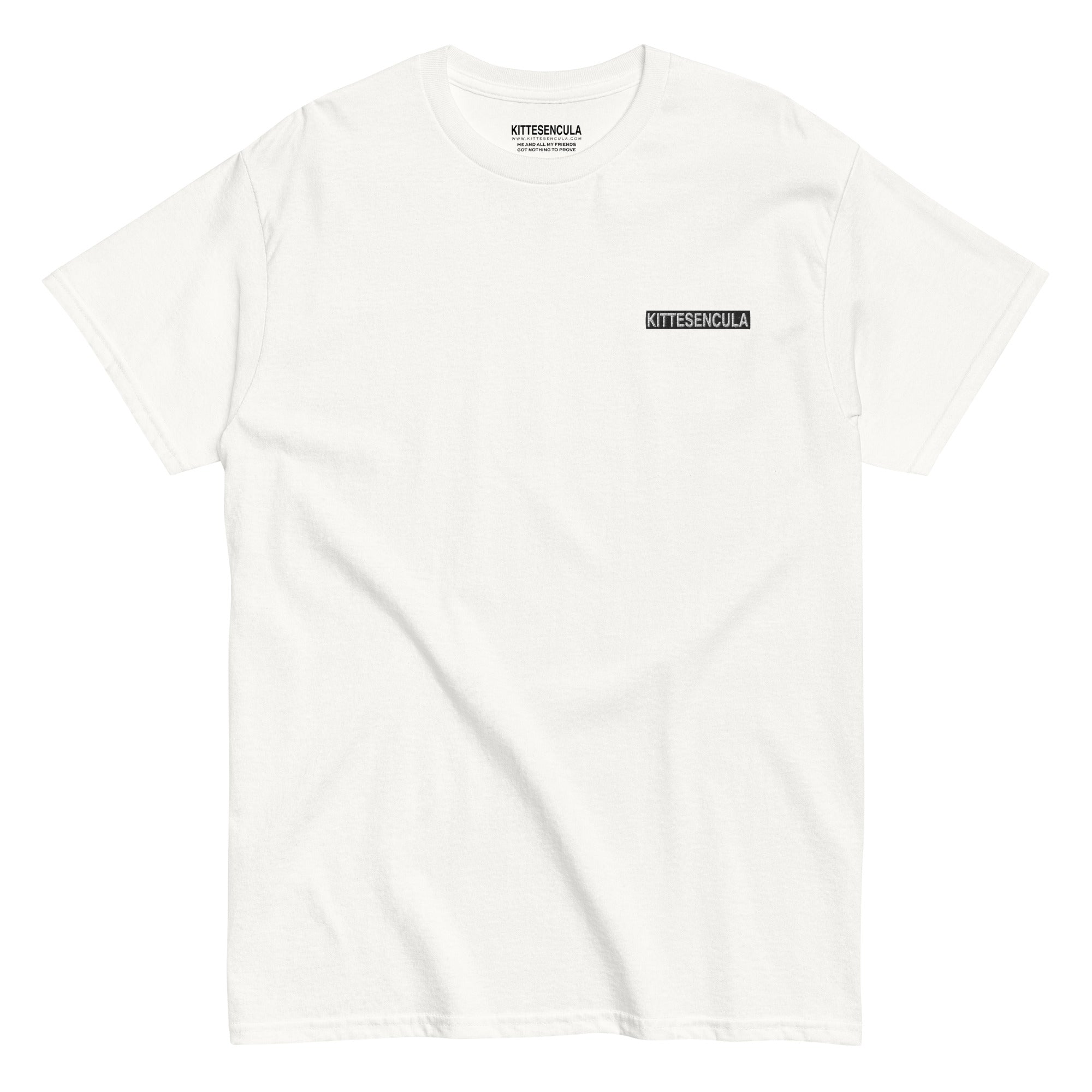 Kittesencula T-Shirt / Embroidered Black Logo