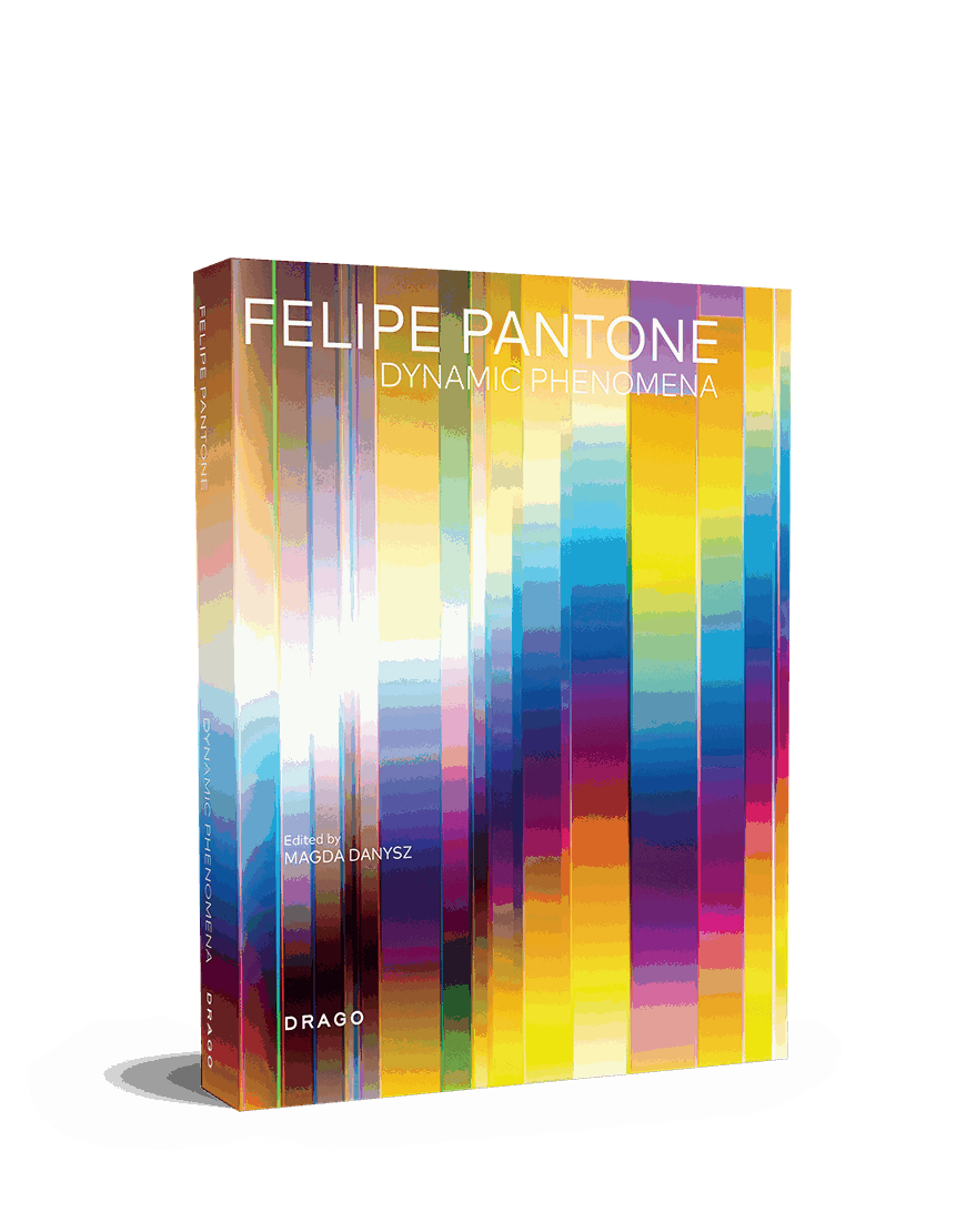 Felipe Pantone Dynamic Phenomena art exhibition catalogue with colorful geometric design cover
