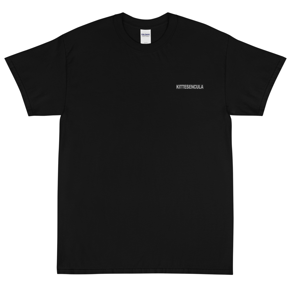 Kittesencula T-Shirt / Embroidered Black Logo - Kittesencula