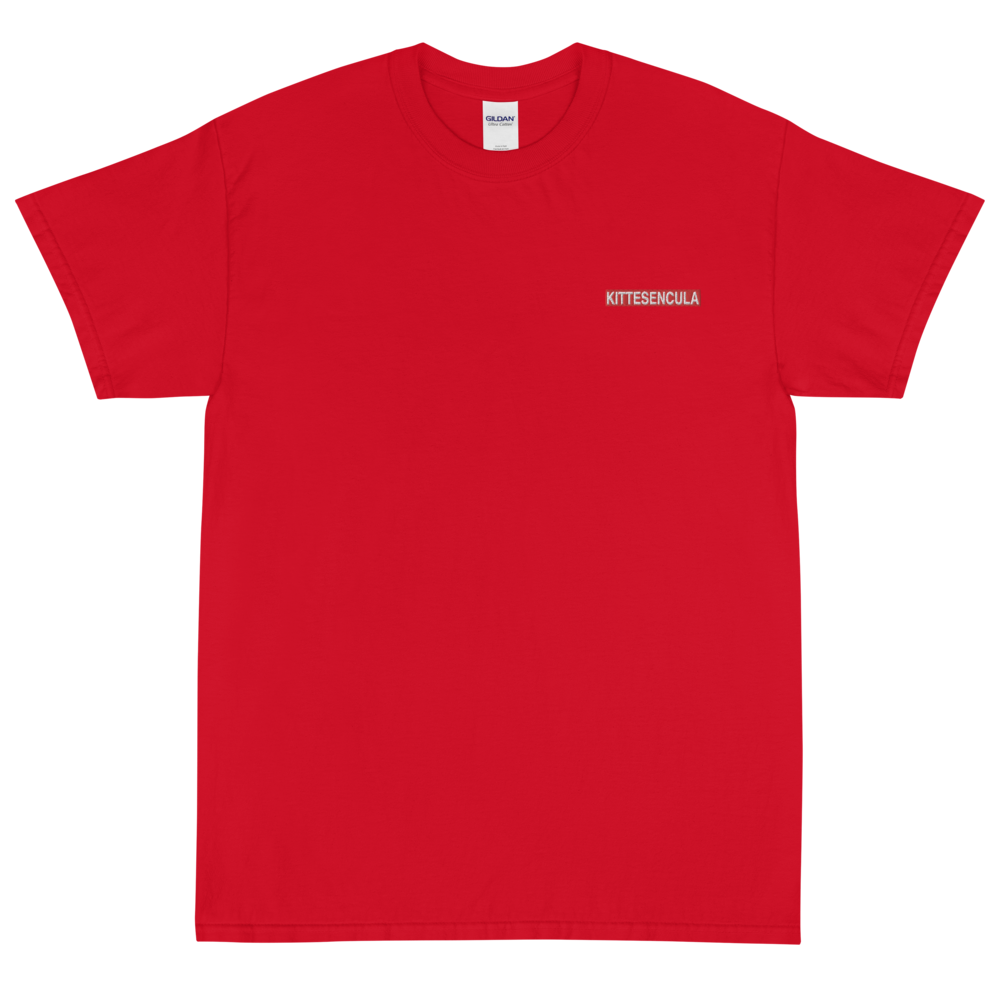 Kittesencula T-Shirt / Embroidered Red Logo - Kittesencula