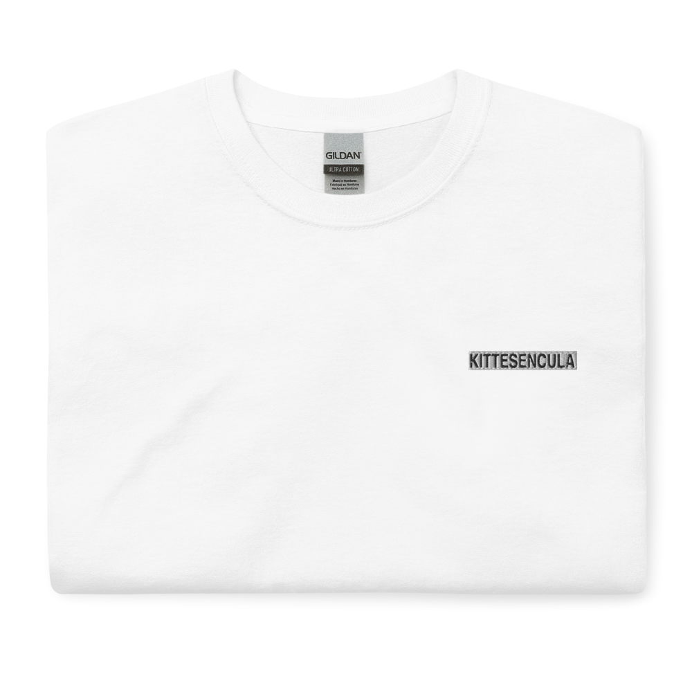 Kittesencula T-Shirt / Embroidered White Logo - Kittesencula