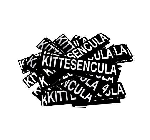 Kittesencula Black Stickers Pack (50) - KITTESENCULA Ltd.
