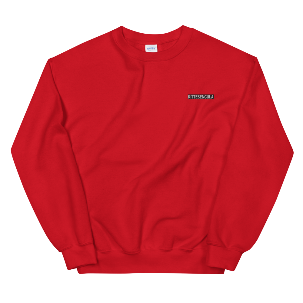 Kittesencula Sweatshirt / Embroidered Black Logo - Kittesencula