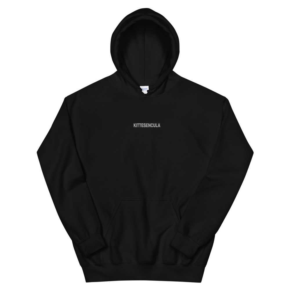 Kittesencula Hoodie / Embroidered Black Logo - Kittesencula