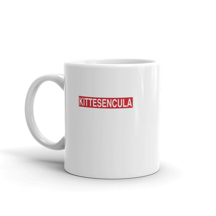 Kittesencula White glossy mug - Kittesencula